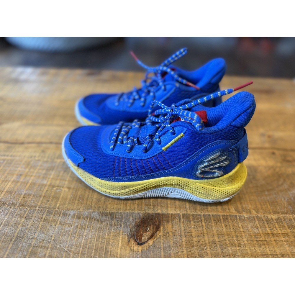 Under Armour Curry Brand UA 3Z7 Basketball Shoes 3026623-400 Blue Youth Size 4Y